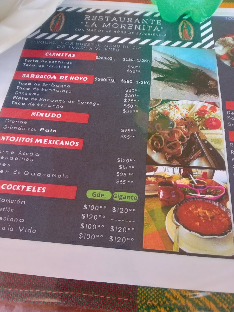 RESTAURANTE LA MORENITA Menu - Image 6